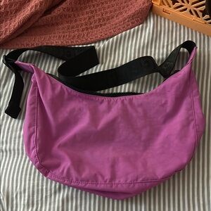 BAGGU Pink Crescent Bag